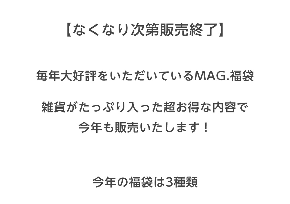 【予約商品】なくなり次第販売終了！今年も超お得！雑貨がたっぷり入った MAG.福袋2026のイメージ写真02