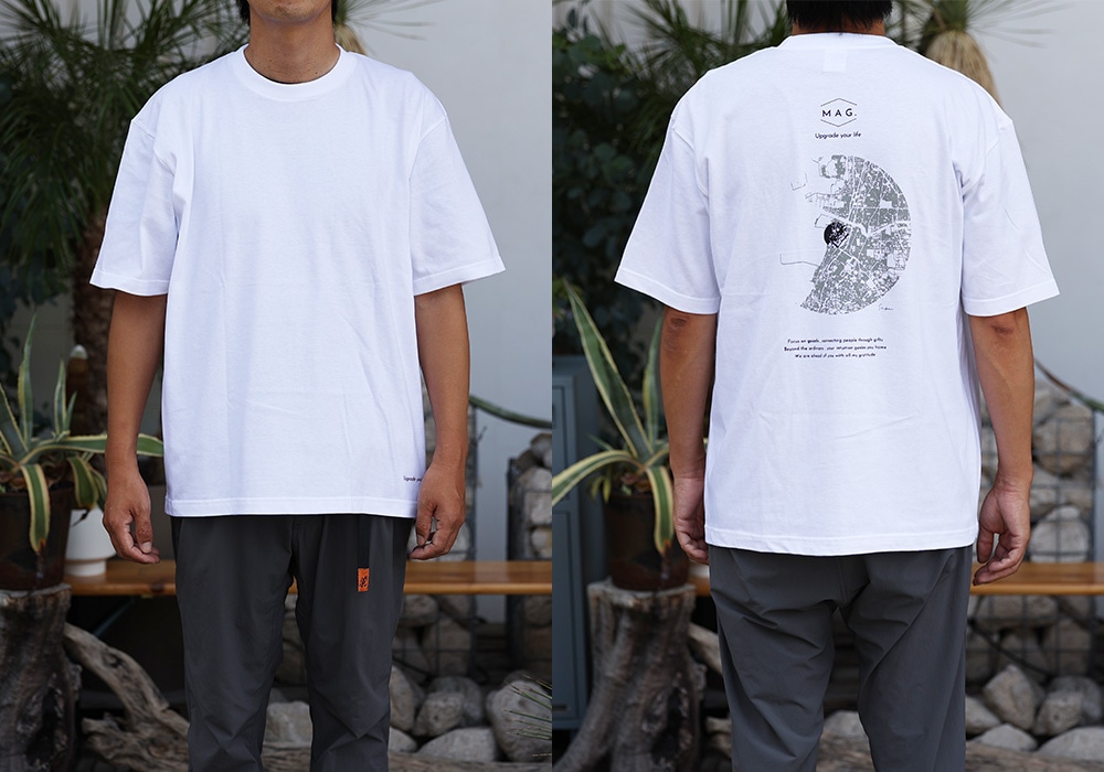 【MAG.オリジナル】Tシャツ CIRCLE MAP ホワイトのイメージ写真03