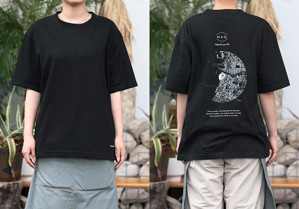 【MAG.オリジナル】Tシャツ CIRCLE MAP ブラックのイメージ写真01