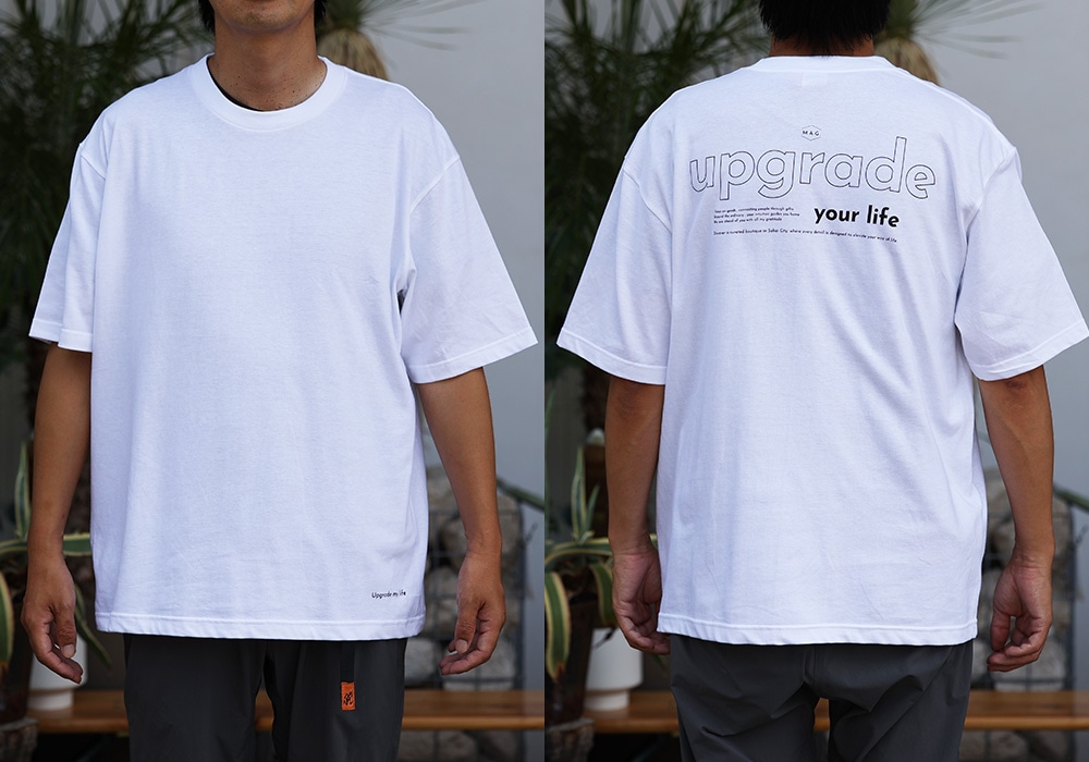 【MAG.オリジナル】Tシャツ EDGE ホワイト：178m / Lサイズのイメージ写真
