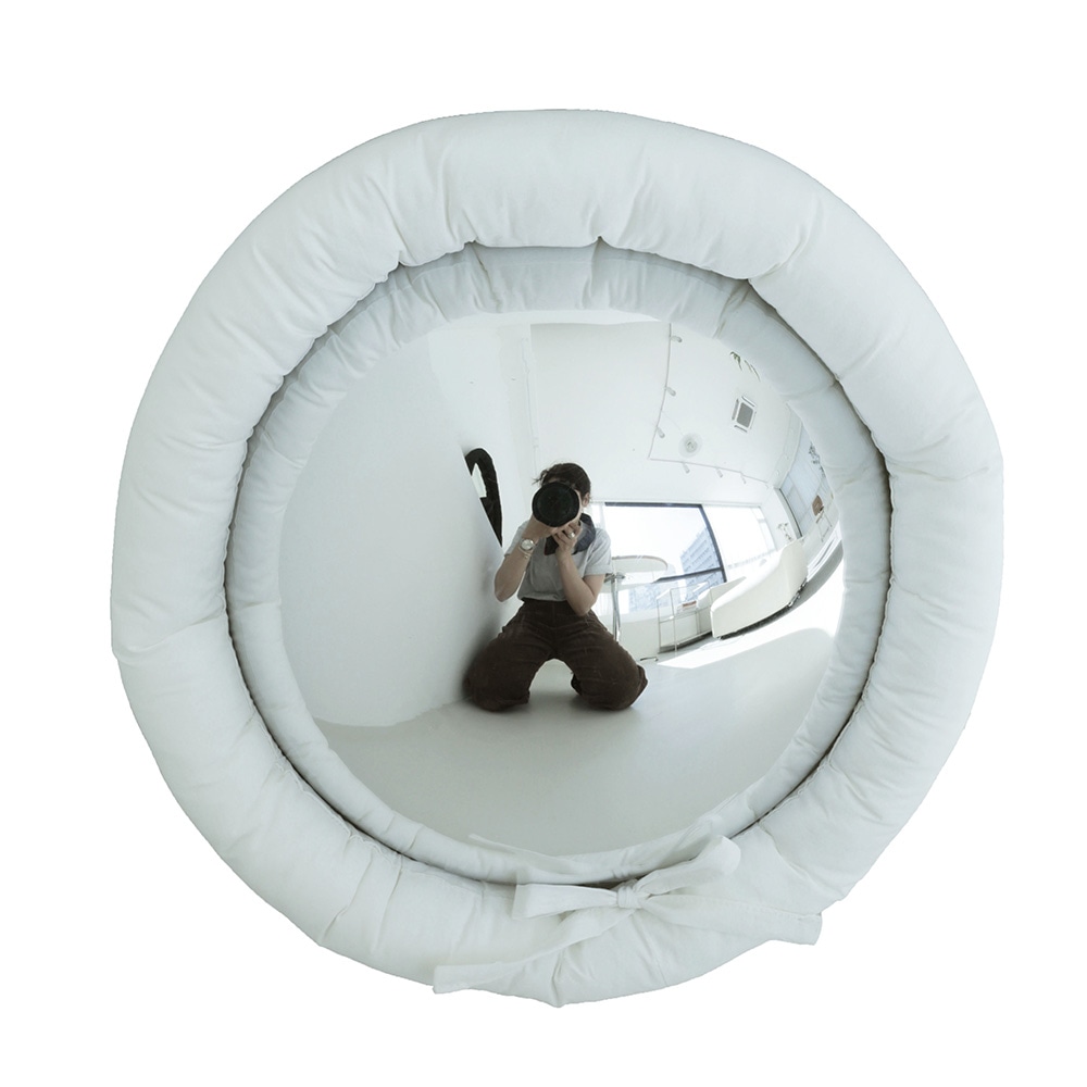 Fisheye cushion mirror（フィッシュアイクッションミラー ）WHITE