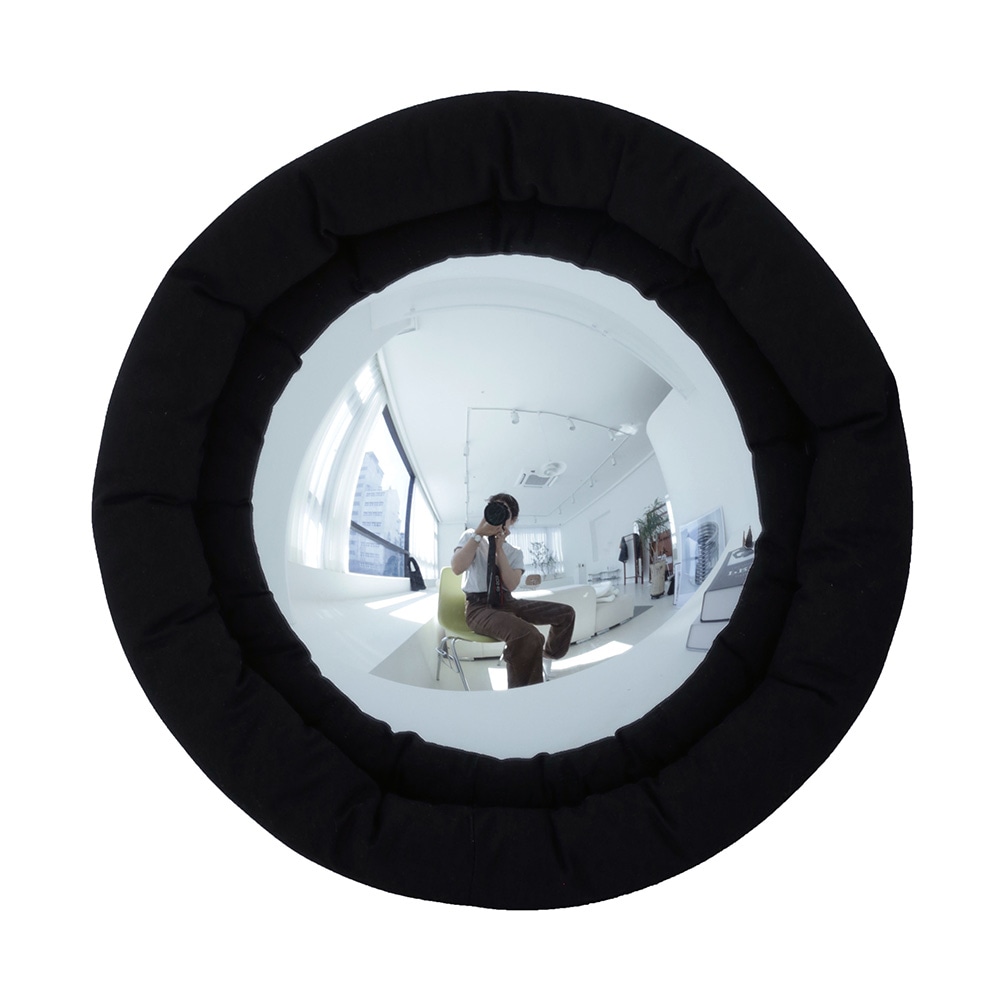 Fisheye cushion mirror（フィッシュアイクッションミラー ）BLACK