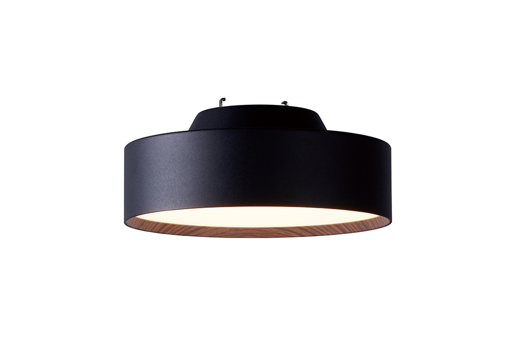 Glow mini LED-ceiling lamp（グローミニLEDシーリングランプ）ブラック+ライトウッドのイメージ写真