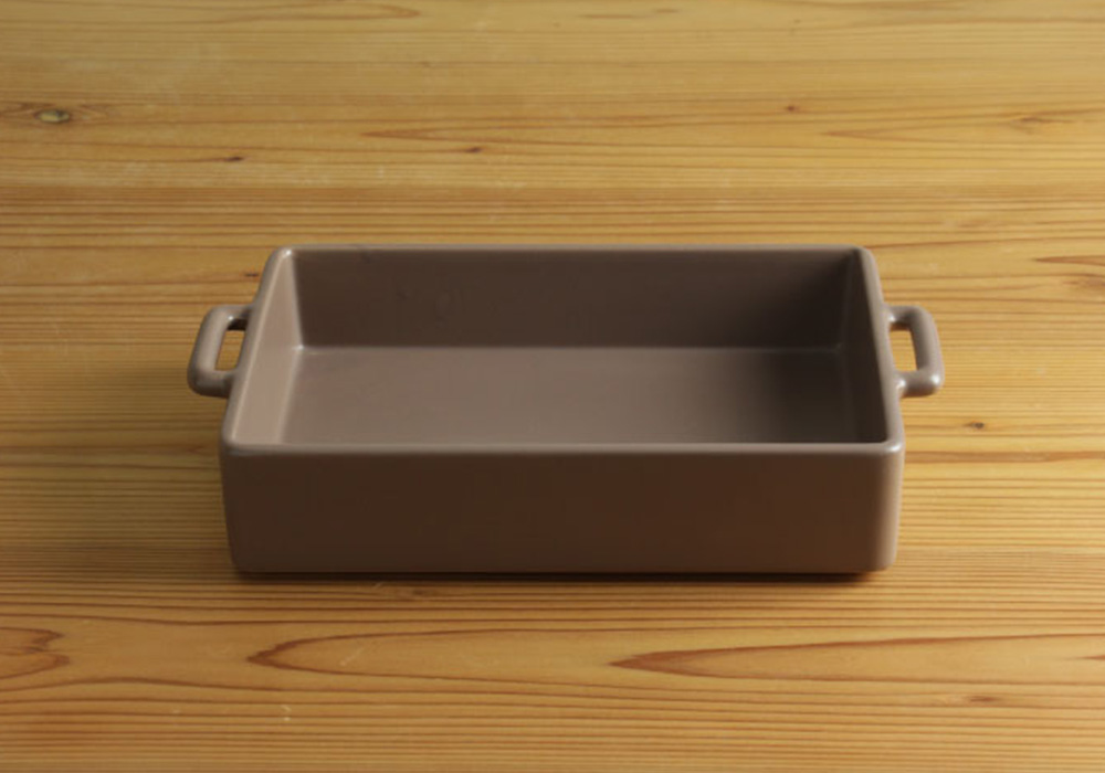 たっぷり容量 かんたんオーブン調理皿 グリル皿（小）茶のイメージ写真