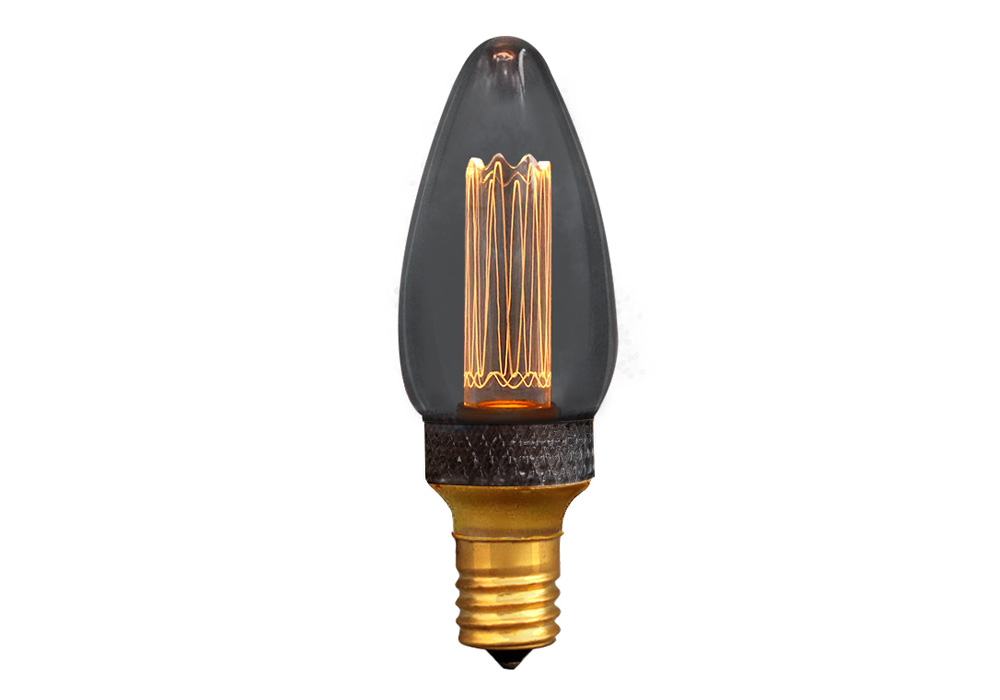 NOSTALGIA LED Bulb E17 シャンデリア グレーのイメージ写真