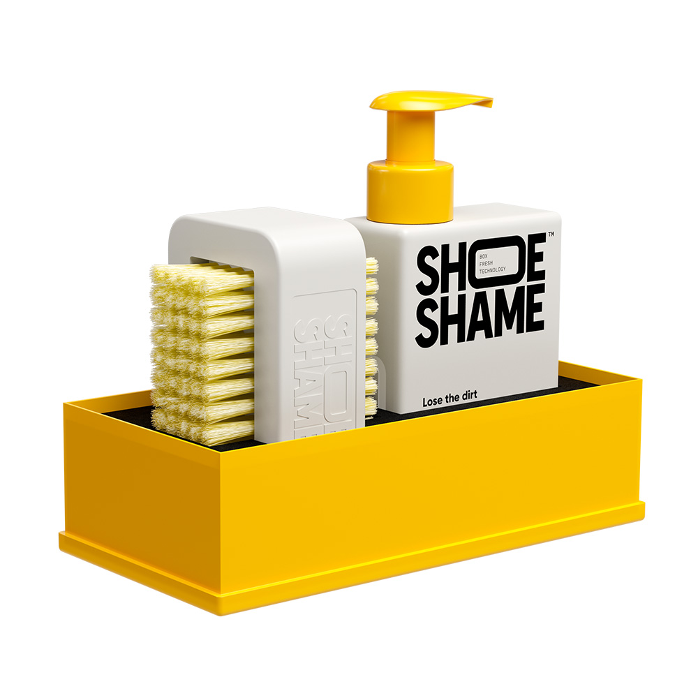 スニーカークリーニングのオールインワンキット SHOE SHAME Lose the dirt Kit（シューシェイム ルーズ ザ ダート キット）