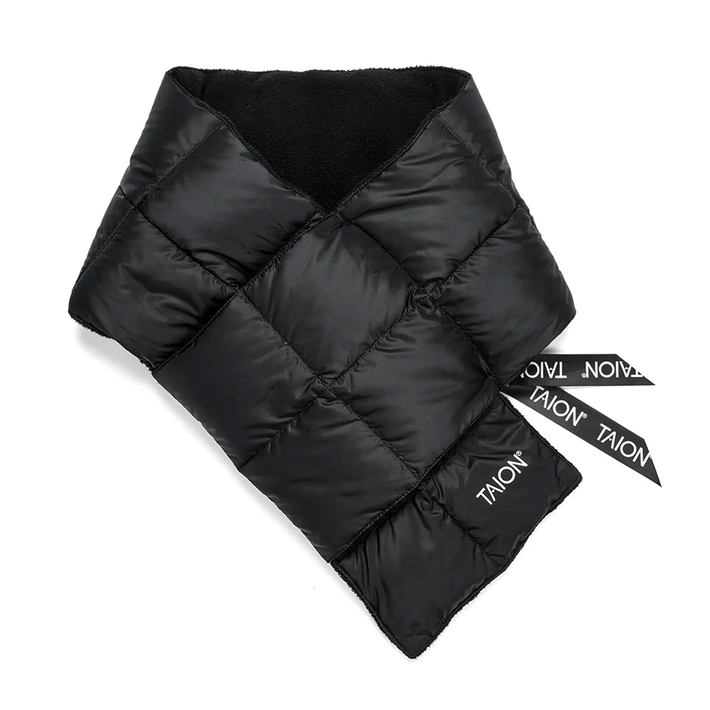 TAION ベーシック ダウンマフラー(TAION-201A)BLACKのイメージ写真