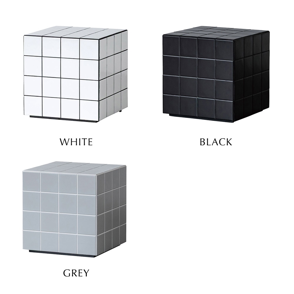 テラ サイドテーブル キューブ型 3種類のバリエーション