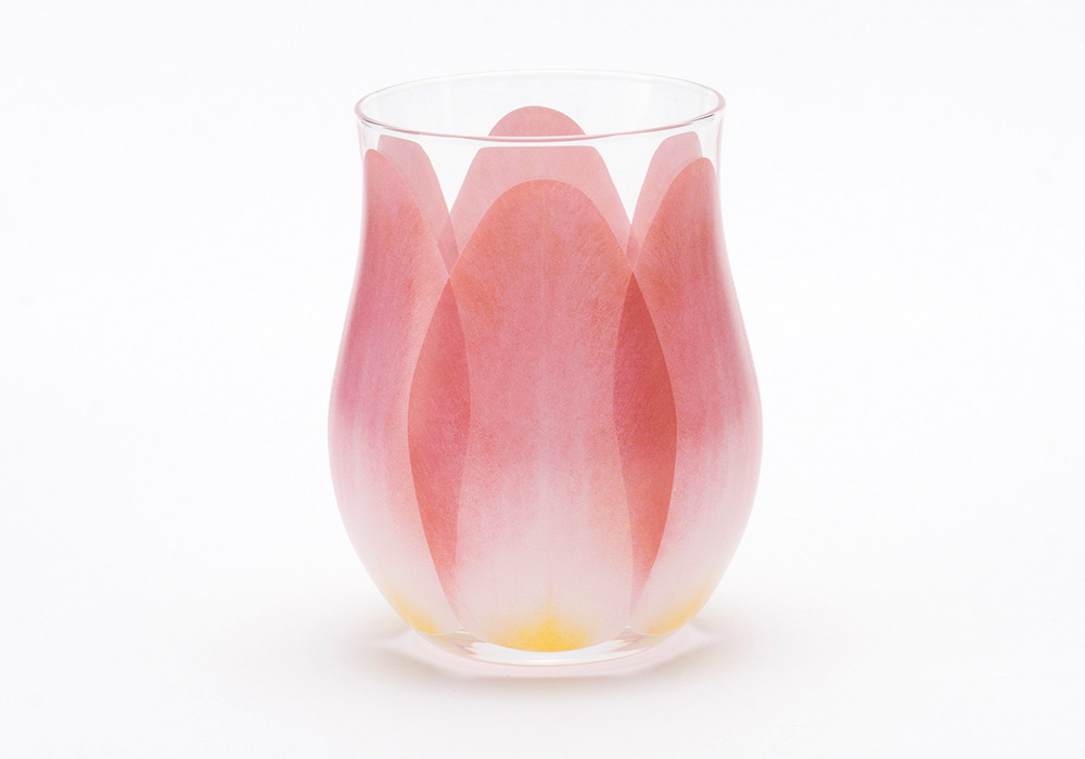 Tulip Glass 1pc Redのイメージ写真01