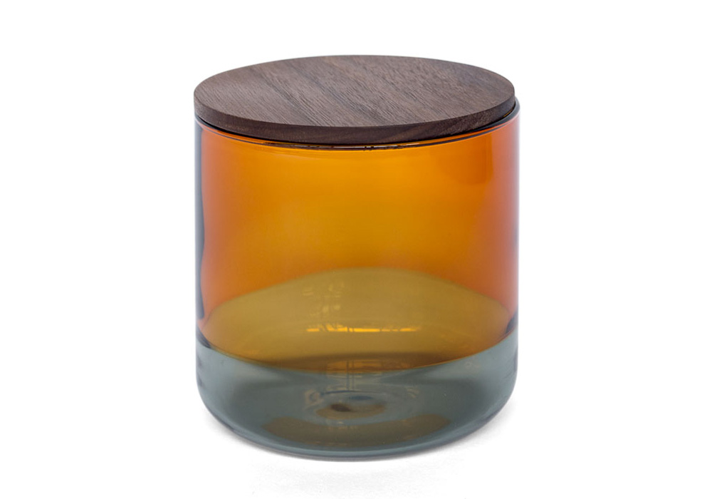 TWO TONE CANISTER Amber×Gray