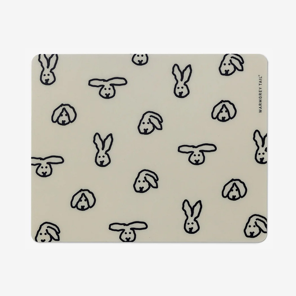 WARMGREY TAIL BUNNY BUNNY MOUSE PAD WARMGREYのイメージ写真