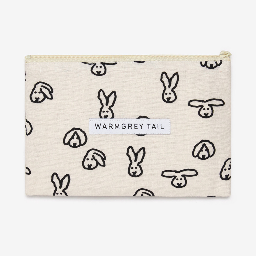 WARMGREY TAIL FLAT POUCH BUNNY BUNNY - IVORY／Mのイメージ写真