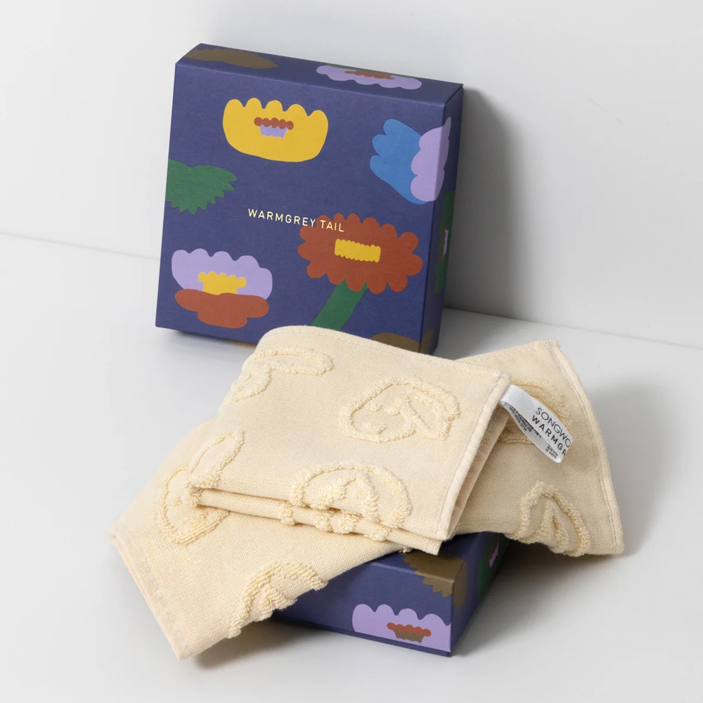 WARMGREY TAIL HAND CLOTH(ハンドクロス)BUNNY BUNNY - IVORYのイメージ01