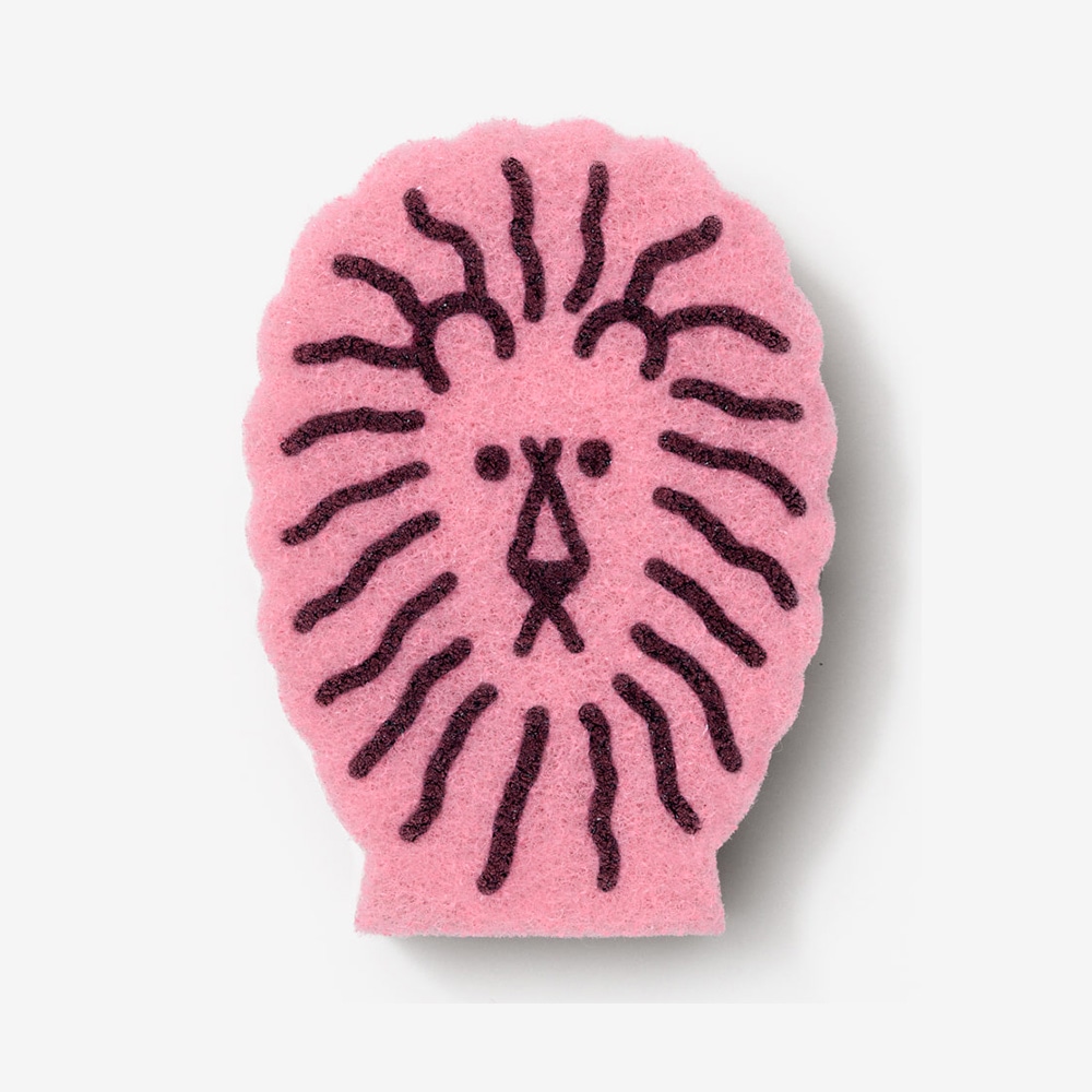 WARMGREY TAIL LION DISH SPONGE BLACKのイメージ写真