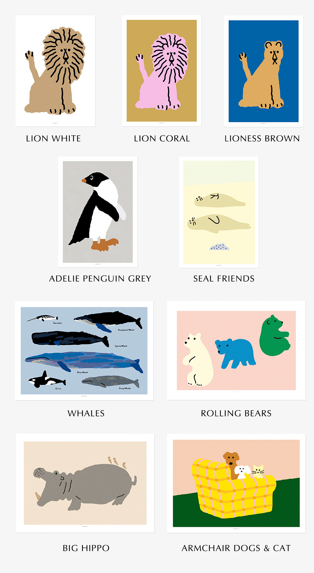 WARMGREY TAIL POSTERのバリエーション