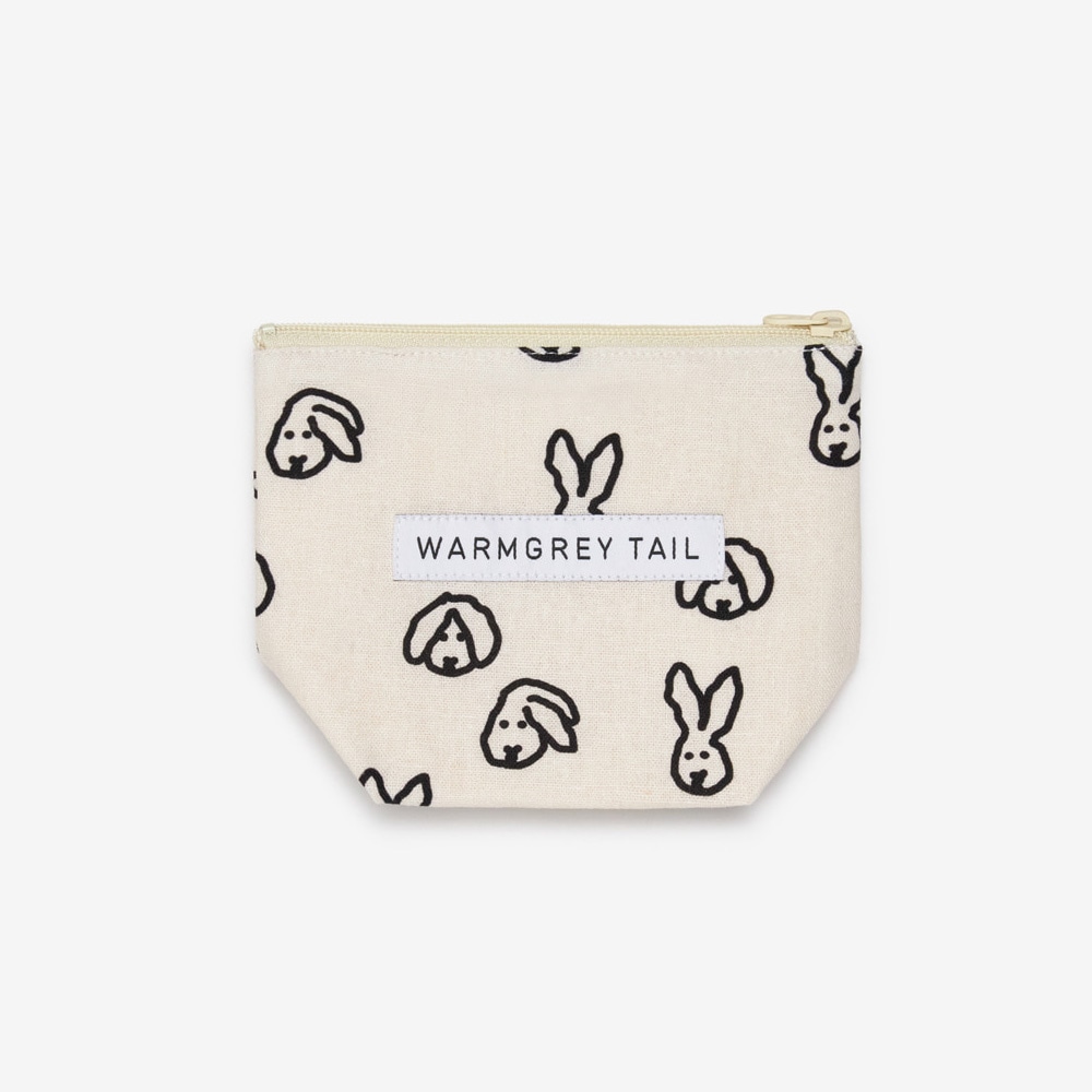WARMGREY TAIL STANDING POUCH BUNNY BUNNY - IVORY／Sのイメージ写真