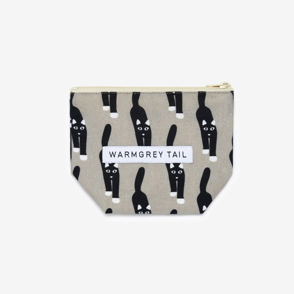 WARMGREY TAIL STANDING POUCH CAT COMING - GREY／Sのイメージ写真