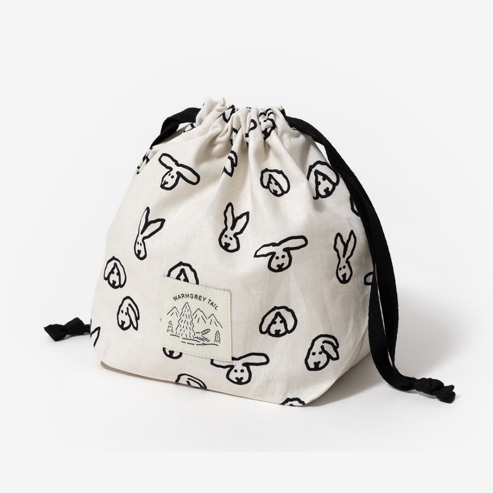 WARMGREY TAIL STRING POUCH BUNNY BUNNY - IVORYのイメージ写真