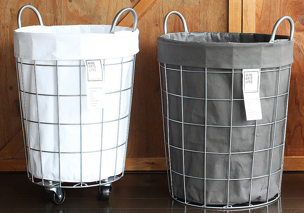 WIRE ARTS ＆ PRO.laundry ROUND BASKET WITH CASTER_33Lのイメージ写真03