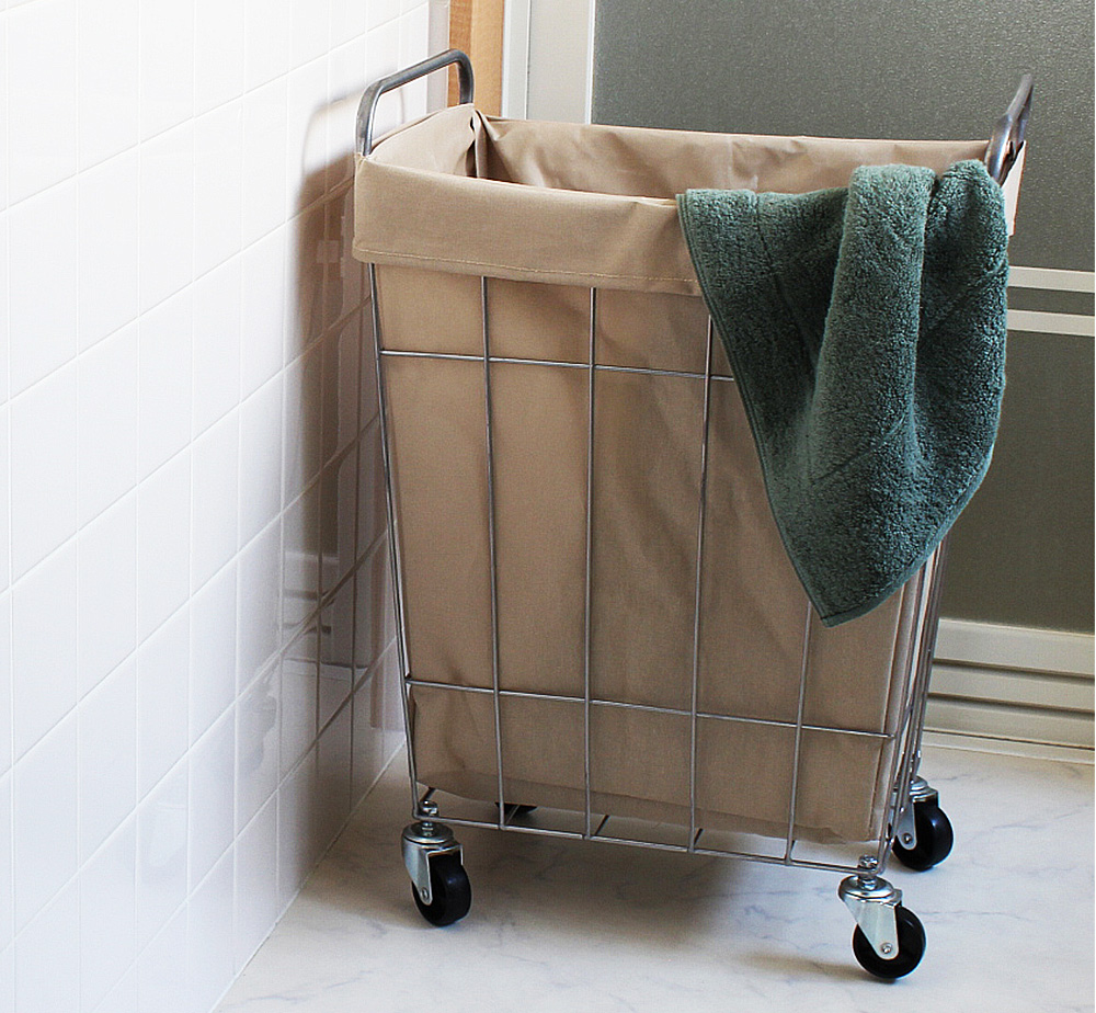 WIRE ARTS ＆ PRO.laundry SQUARE BASKET WITH CASTER_45Lのイメージ写真02