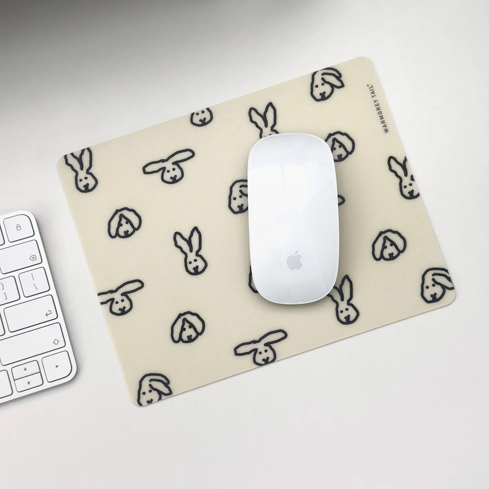 WARMGREY TAIL BUNNY BUNNY MOUSE PAD
