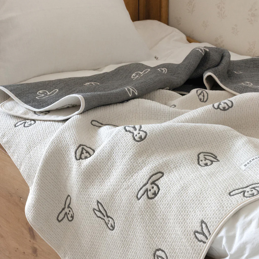 WARMGREY TAIL COTTON MODAL BLANKET BUNNY BUNNY - WARMGREYのイメージ写真02