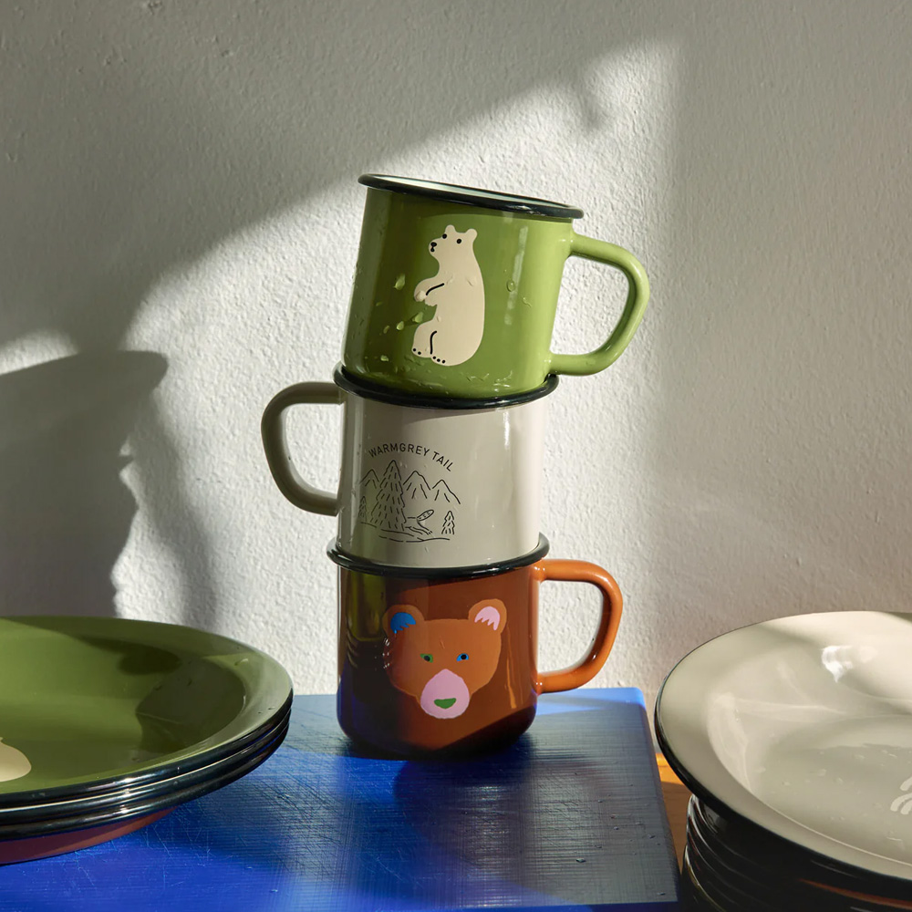 WARMGREY TAIL の ENAMEL MUG CUP（エナメル マグカップ）