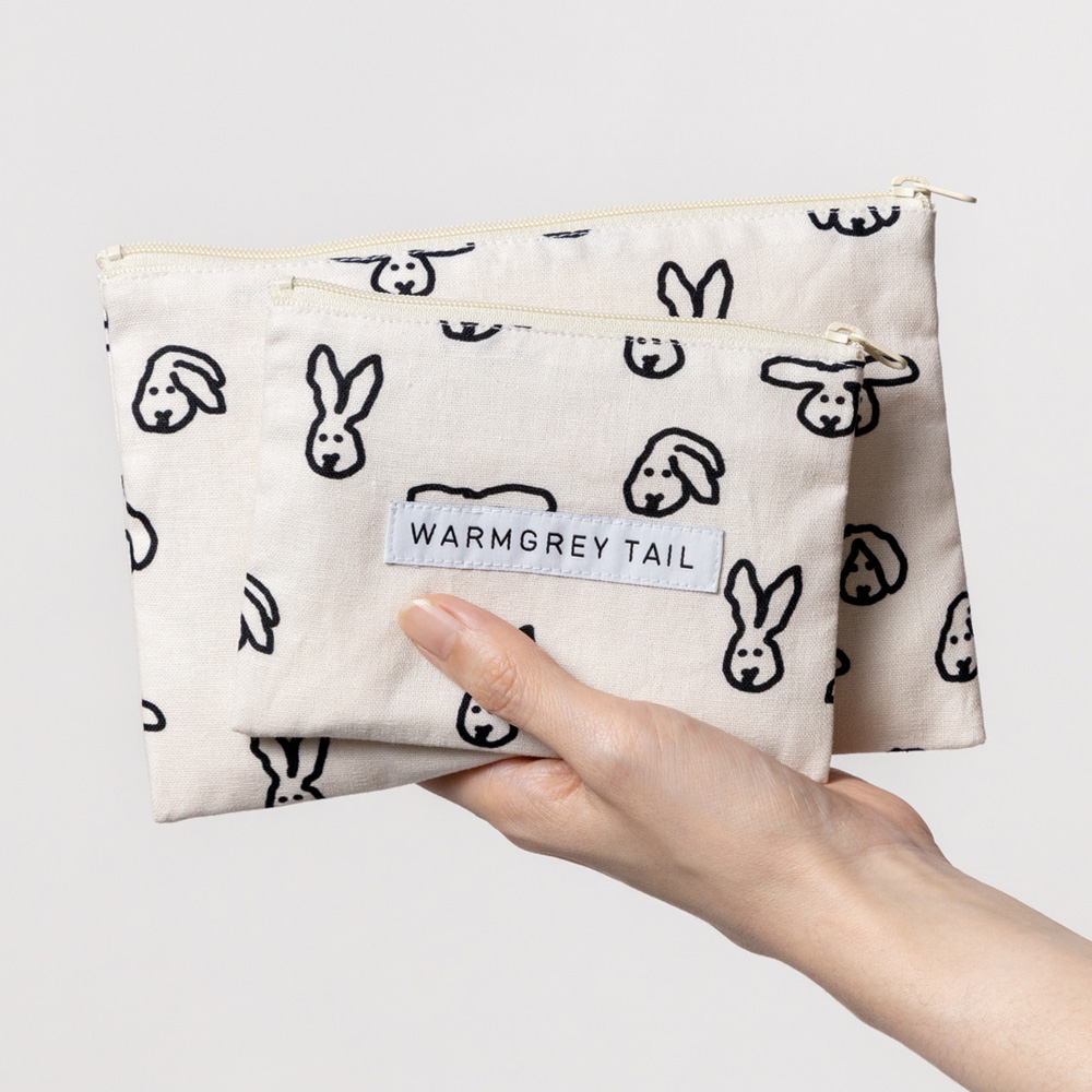 WARMGREY TAIL FLAT POUCH