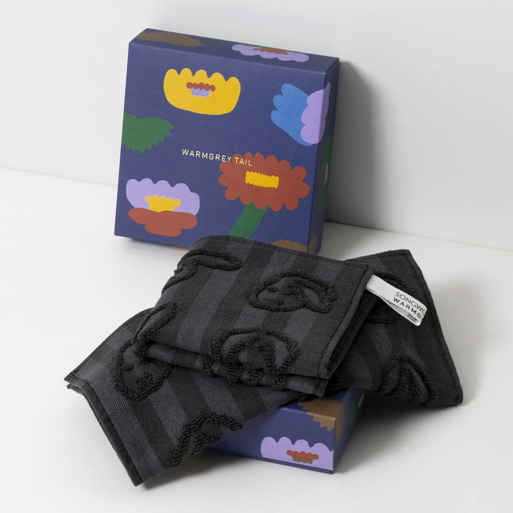 WARMGREY TAIL HAND CLOTH(ハンドクロス)BUNNY BUNNY - BLACKのイメージ01