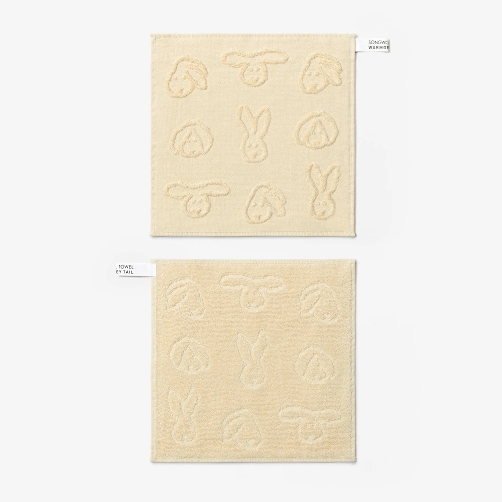 WARMGREY TAIL HAND CLOTH(ハンドクロス)BUNNY BUNNY - IVORYのイメージ03
