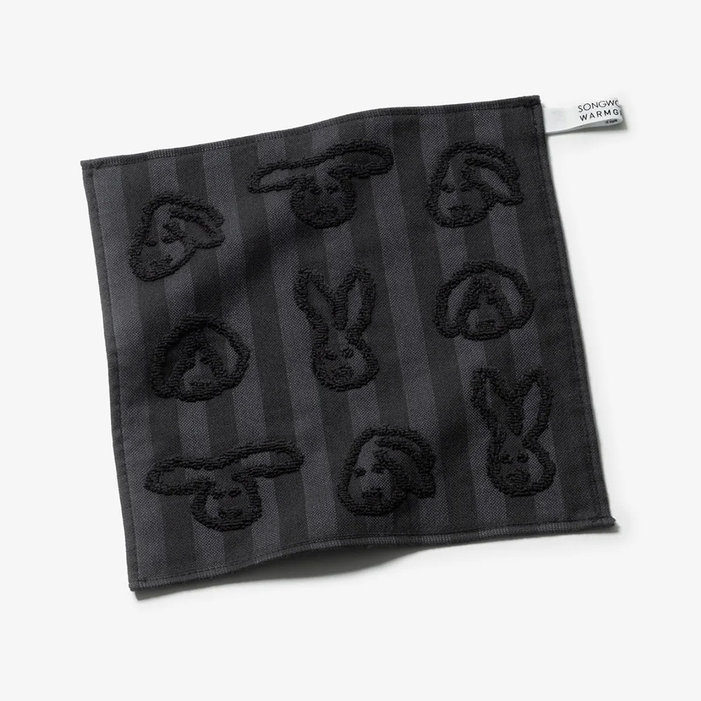 WARMGREY TAIL HAND CLOTH(ハンドクロス)BUNNY BUNNY - BLACKのイメージ02