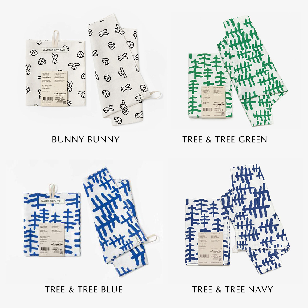 WARMGREY TAIL KITCHEN CLOTH 2のバリエーション01