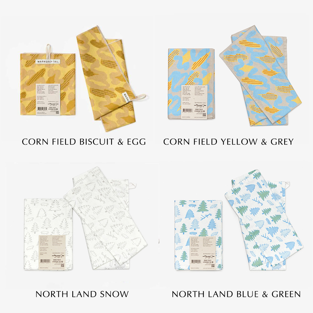 WARMGREY TAIL KITCHEN CLOTH 2のバリエーション02