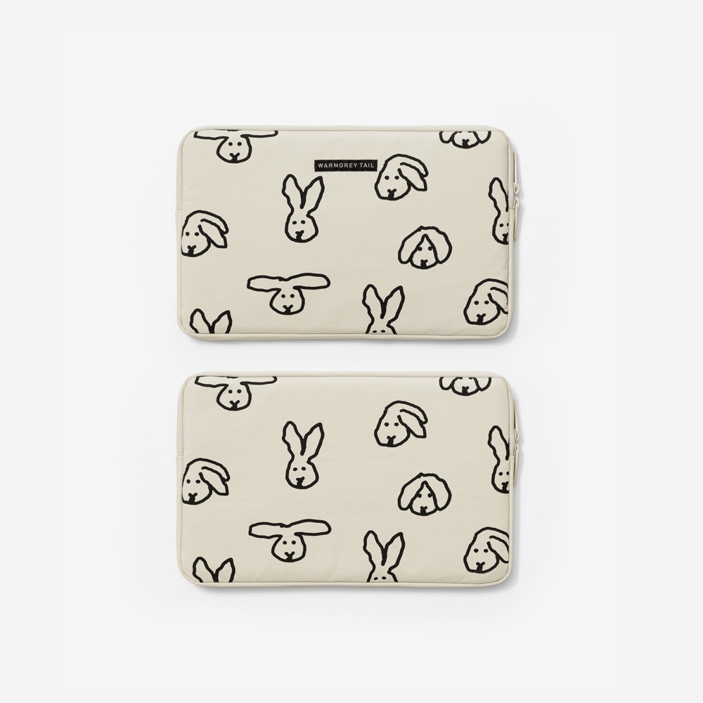 WARMGREY TAIL LAPTOP / TABLET NYLON POUCH CREAM 12のイメージ写真