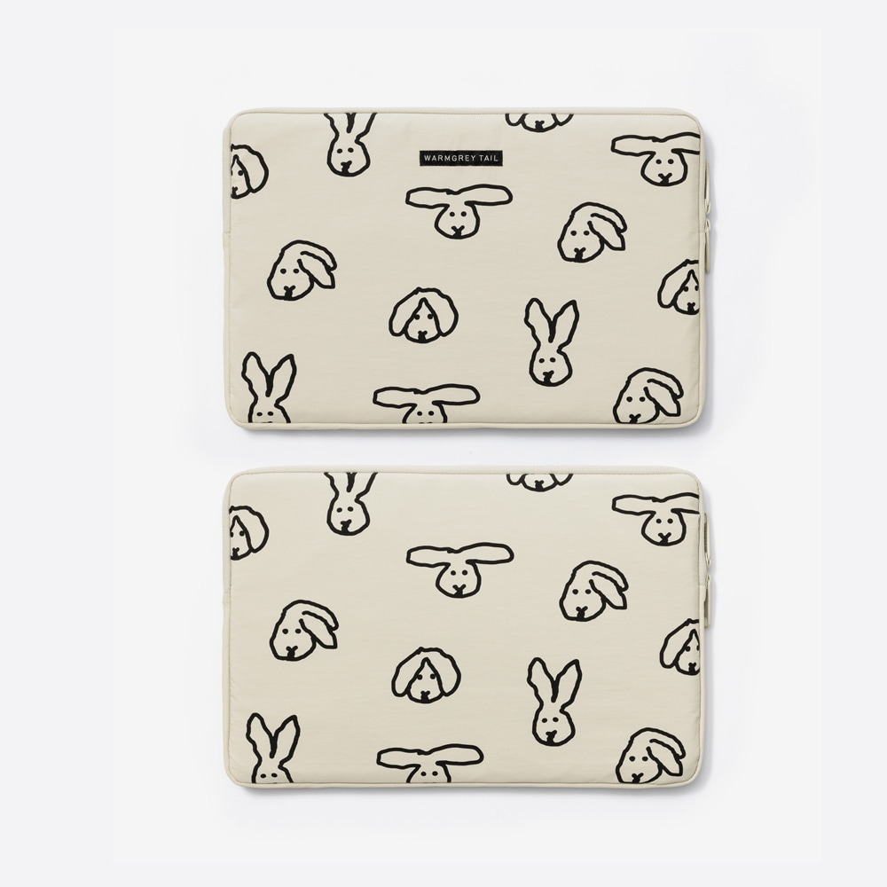 WARMGREY TAIL LAPTOP / TABLET NYLON POUCH CREAM 14のイメージ写真