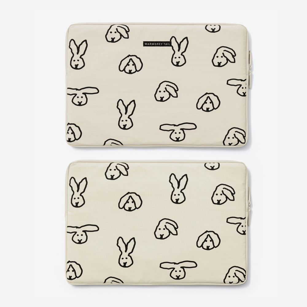 WARMGREY TAIL LAPTOP / TABLET NYLON POUCH CREAM 16のイメージ写真