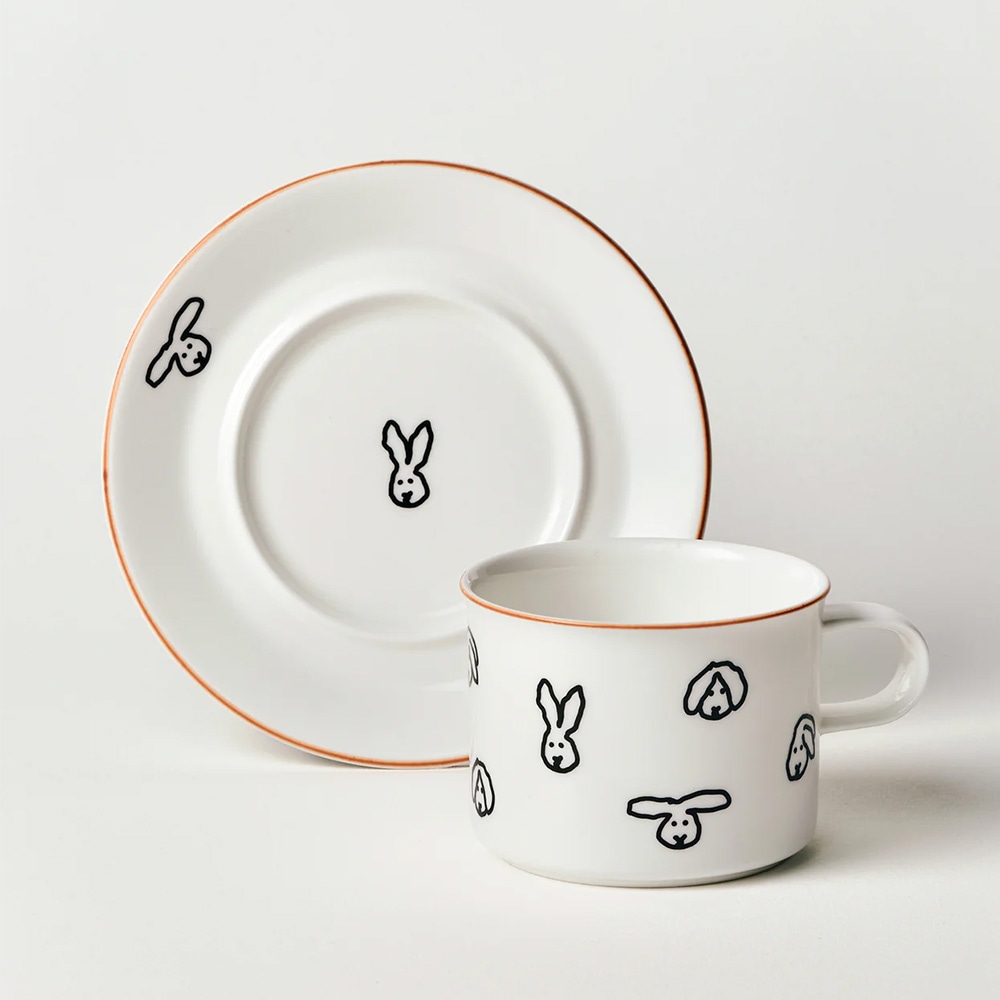 WARMGREY TAIL MUG & SAUCER（マグ&ソーサー） BUNNY BUNNYのイメージ写真13