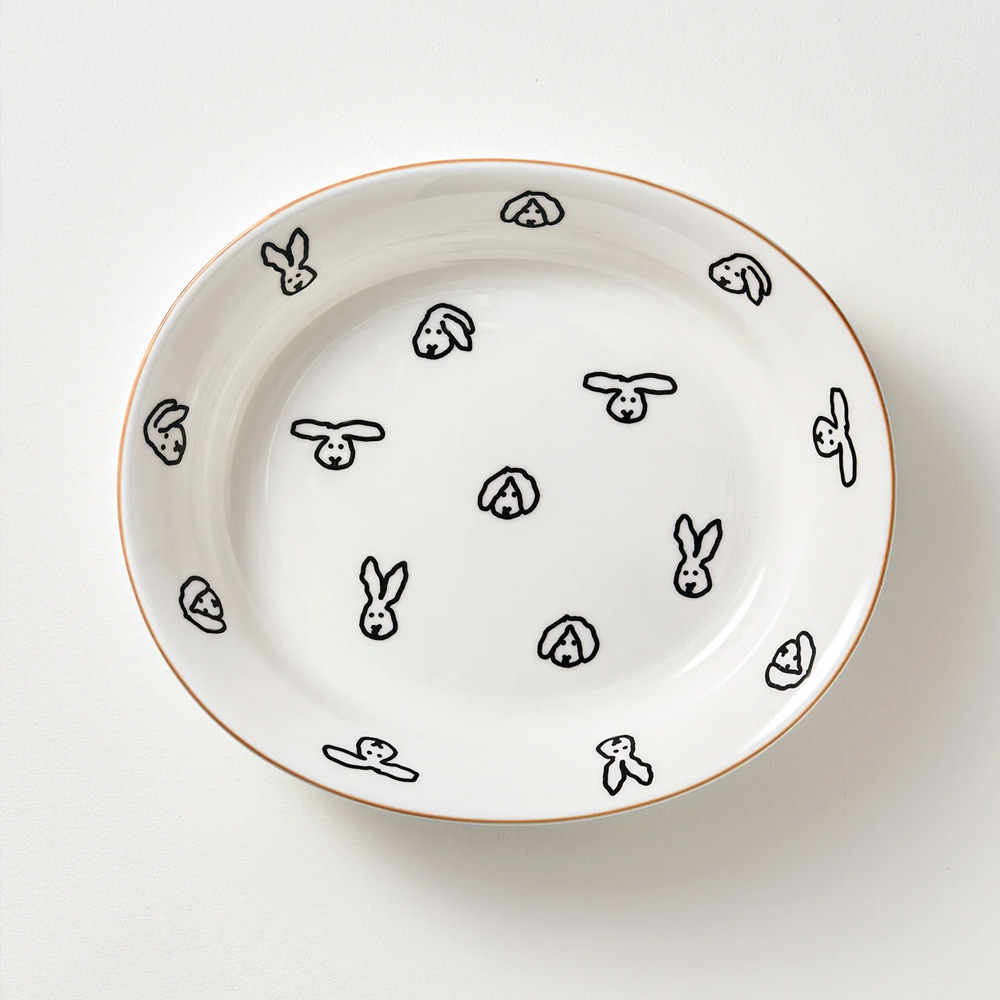 WARMGREY TAIL OVAL BOWL BUNNY BUNNYのイメージ写真05