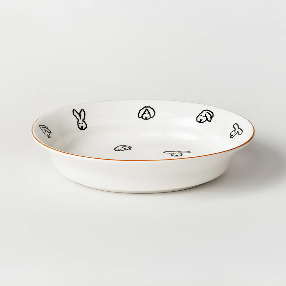 WARMGREY TAIL OVAL BOWL BUNNY BUNNYのイメージ写真06