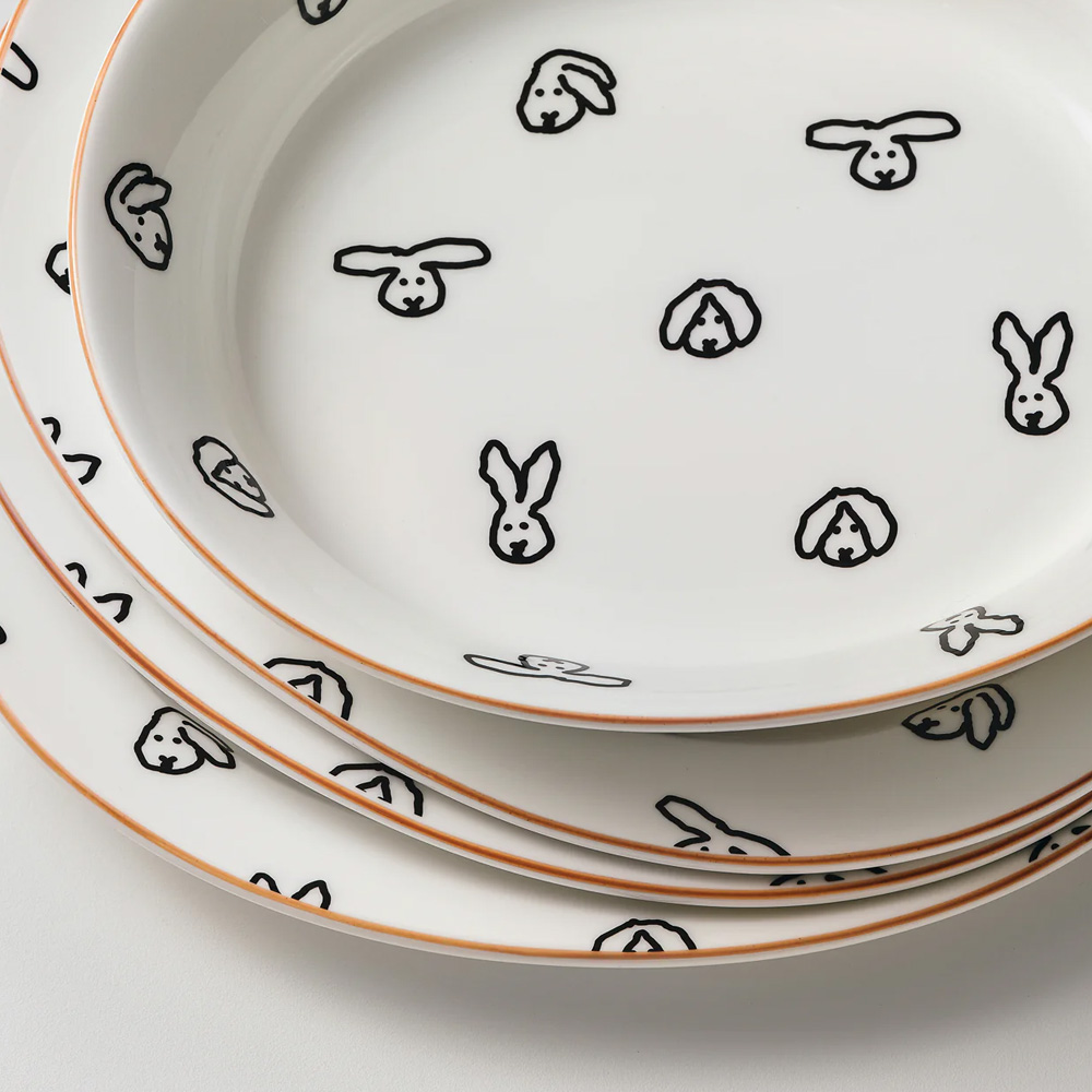 WARMGREY TAIL OVAL BOWL BUNNY BUNNYのイメージ写真08