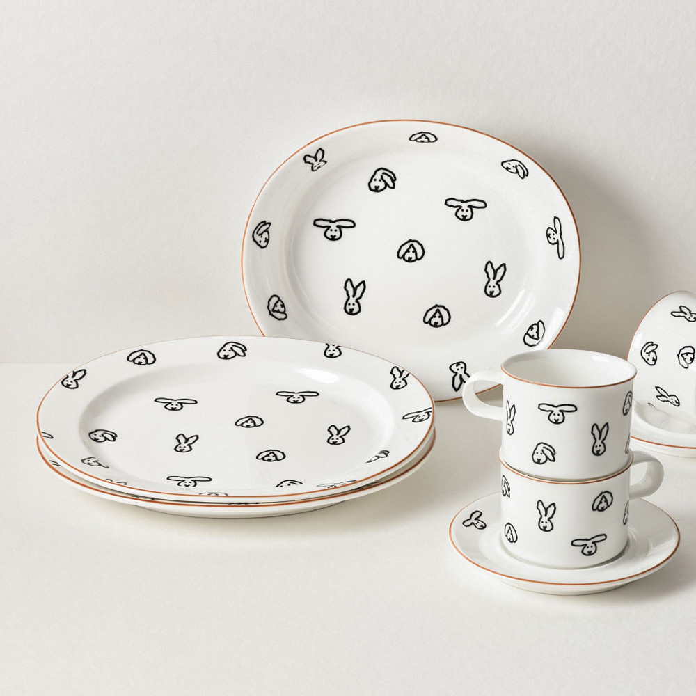 WARMGREY TAIL OVAL PLATEのイメージ写真02