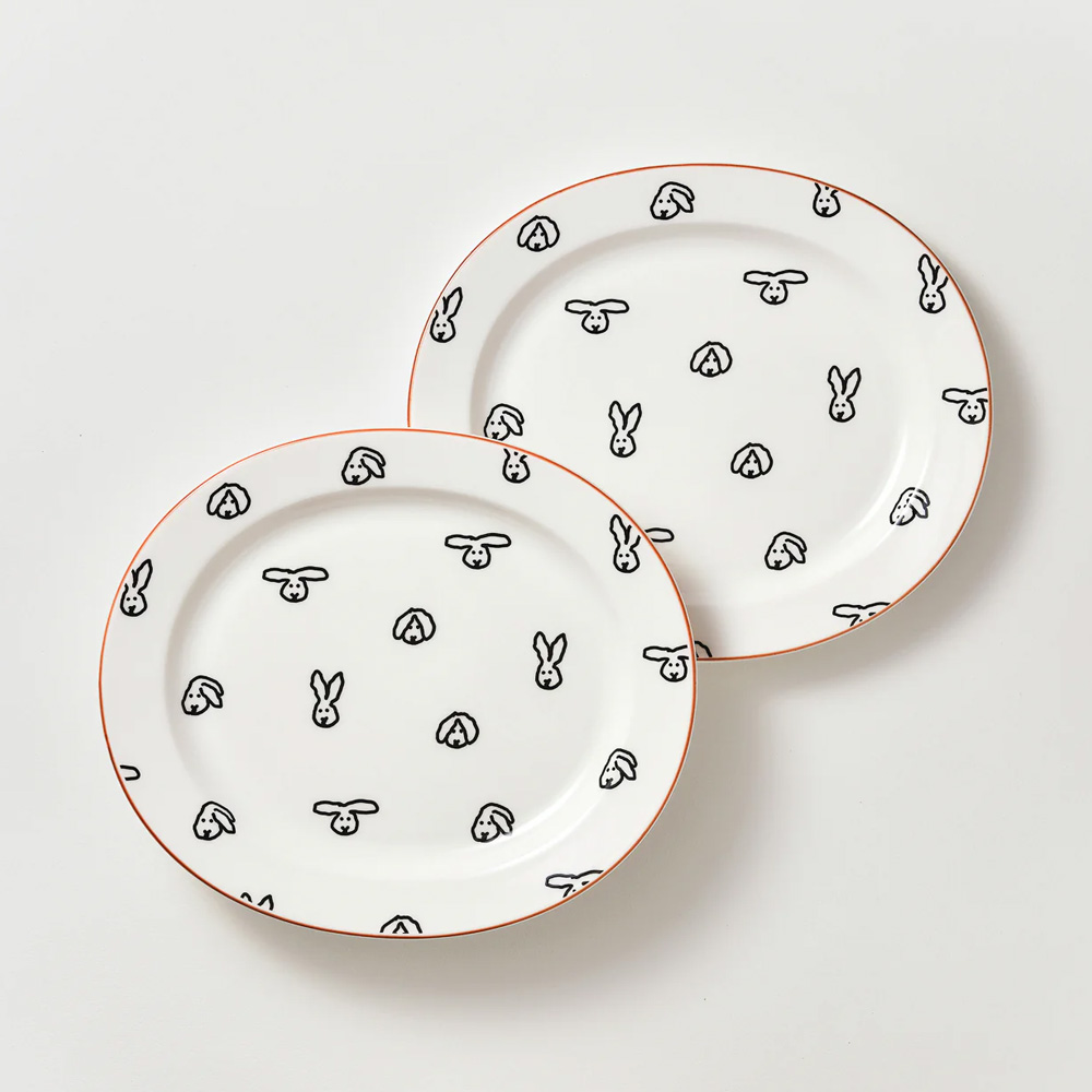 WARMGREY TAIL OVAL PLATE BUNNY BUNNYのイメージ写真06