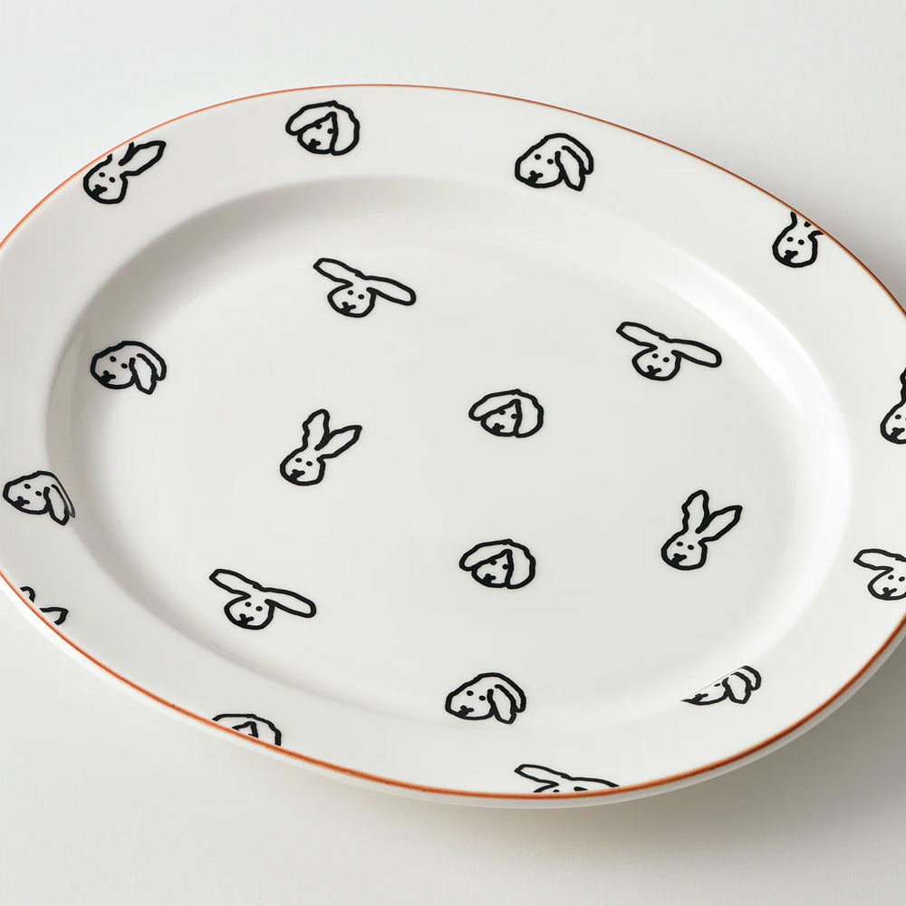 WARMGREY TAIL OVAL PLATE BUNNY BUNNYのイメージ写真07