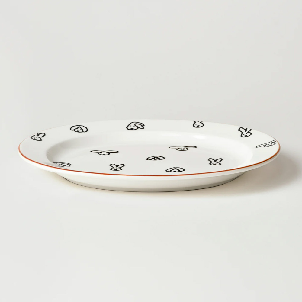 WARMGREY TAIL OVAL PLATE BUNNY BUNNYのイメージ写真08