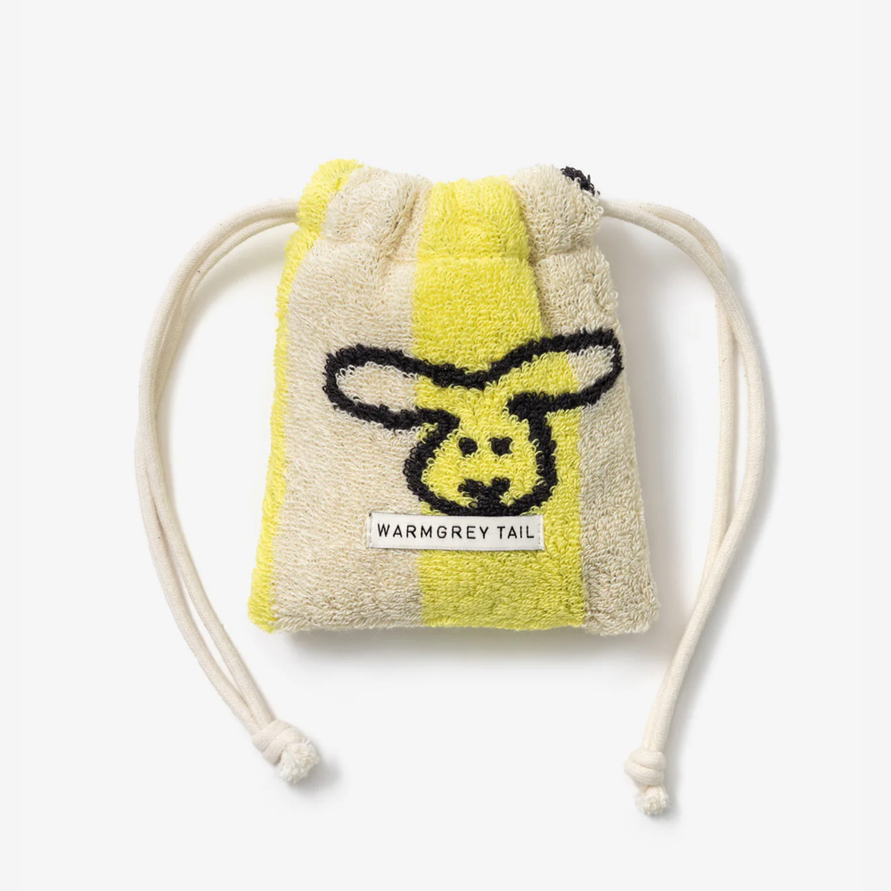 TERRY POUCH(テリーポーチ) BUNNY BUNNY - YELLOW STRIPE